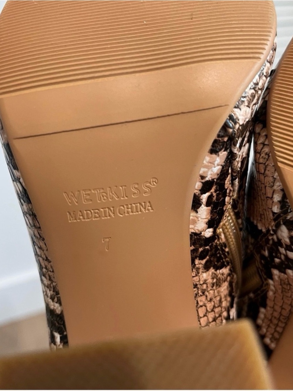 Brown Python Color Boots - Picture 8 of 12